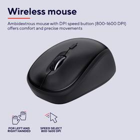 Klávesnice s myší Trust Ody II Wireless, CZ/SK layout černá

 obrázek produktu 9 z 15