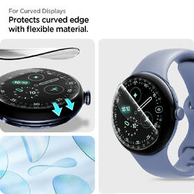 Ochranná fólie Spigen EliteShield EZ Fit na Google Pixel Watch 4/3 (45mm) (2 ks) 

 obrázek produktu 8 z 11
