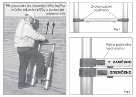 Žebřík G21 GA-TZ9-2,6M 
