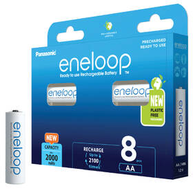 Baterie nabíjecí Panasonic Eneloop AA, HR06, 2000mAh, Ni-MH, blistr 8ks 

 obrázek produktu 1 z 4