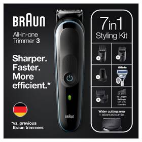 Zastřihovač multifunkční Braun MGK 3342 Blue 

 obrázek produktu 1 z 16