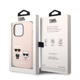 Kryt na mobil Karl Lagerfeld and Choupette Liquid Silicone na Apple iPhone 14 Pro Max růžový

 obrázek produktu 4 z 4
