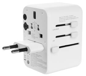 Cestovní adaptér FIXED Voyager pro EU, UK a USA/AUS, s 3xUSB-C a 2xUSB výstupem, GaN, PD 65W bílý

 obrázek produktu 3 z 12