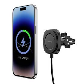 Držák na mobil Swissten MagStick COMPACT s bezdrátovým nabíjením 15 W/7,5 W černý

 obrázek produktu 1 z 5