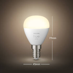 Chytrá žárovka Philips Bluetooth, 5,7W, E14, White 

 obrázek produktu 3 z 9
