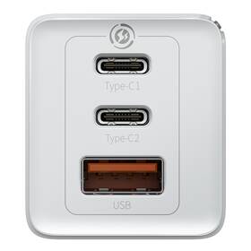 Nabíječka do sítě Baseus GaN2 Pro Quick Charger, 2x USB-C, 1x USB, QC 4+, 65W + USB-C kabel 1m bílá

 obrázek produktu 3 z 4