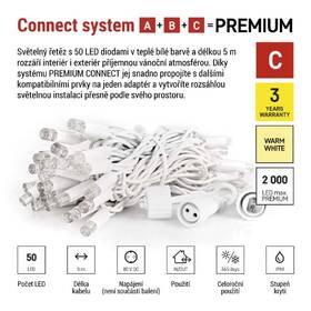 LED řetěz EMOS CHAIN, 50LED, IP44, WW (5m) bílý

 obrázek produktu 2 z 6