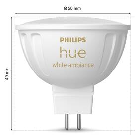 Chytrá žárovka Philips 5,1 W, MR16, GU5,3, White Ambiance 

 obrázek produktu 4 z 8
