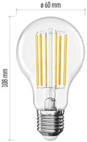 Žárovka LED EMOS Filament klasik, 7,2W, 1521lm, E27, neutrální bílá 

 obrázek produktu 11 z 13