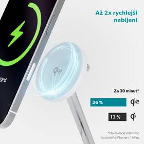 Bezdrátová nabíječka Epico UltraBase Qi2 2in1 Mag+ bílá

 obrázek produktu 6 z 8