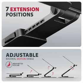 Podstavec pro notebooky Axagon STND-LRB 10"-17.3" černý

 obrázek produktu 4 z 10