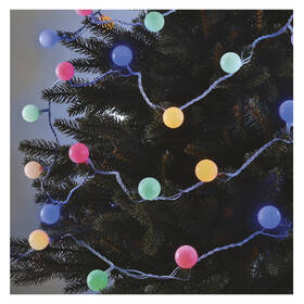 Vánoční osvětlení EMOS 40 LED cherry řetěz - kuličky 2,5 cm, 4 m, venkovní i vnitřní, multicolor, časovač 

 obrázek produktu 4 z 8