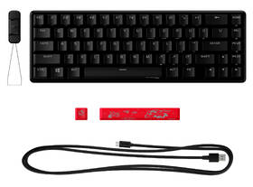 Klávesnice HyperX Alloy Origins 65 - Red, US Layout černá barva
