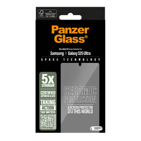 Tvrzené sklo PanzerGlass Ceramic na Samsung Galaxy S25 Ultra 

 obrázek produktu 4 z 10
