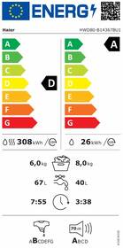 Pračka se sušičkou Haier HWD80B14367BU1-S černá

 obrázek produktu 1 z 7
