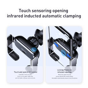 Držák na mobil Baseus Mini Electric Phone holder černý

 obrázek produktu 2 z 9