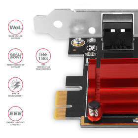 Síťová karta Axagon PCEE-G25, PCIe síťová karta - 1x 2.5 Gigabit Ethernet port stříbrná

 obrázek produktu 3 z 3