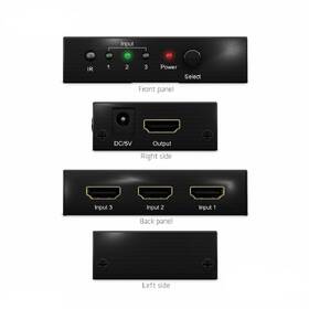 HDMI rozbočovač Club3D Switch 1:3 HDMI, 3 porty 

 obrázek produktu 2 z 3