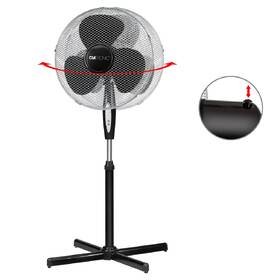 Ventilátor stojanový Clatronic VL 3741 černý

 obrázek produktu 6 z 11