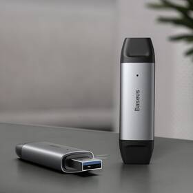 Čtečka paměťových karet Baseus Lentil Cabin, USB 3.0/USB-C šedý

 obrázek produktu 4 z 7