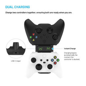 Dokovací stanice FIXED pro dva bezdrátové ovladače Xbox Series S, X a One černá

 obrázek produktu 3 z 7
