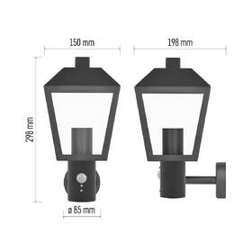 Nástěnné svítidlo EMOS Adenia ZGB040P, zahradní, E27, IP44, MAX 15W, PIR černé

 obrázek produktu 10 z 10