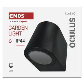 Nástěnné svítidlo EMOS Oculus, ZGF010P, zahradní, GU10, IP44, MAX 35W černé

 obrázek produktu 5 z 8