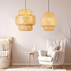 Závěsné svítidlo IMMAX BOHO HILO, D50cm, E27, bambus černé/hnědé

 obrázek produktu 4 z 5