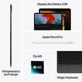 Dotykový tablet Apple iPad Pro 13" M5 Wi‑Fi 256 GB standardní sklo - vesmírně černý 

 obrázek produktu 13 z 14