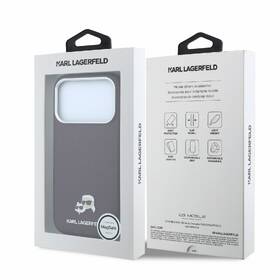 Kryt na mobil Karl Lagerfeld PU Grained Semi Wrap K&CH Heads Magsafe na Apple iPhone 18 Pro vínový

 obrázek produktu 6 z 6