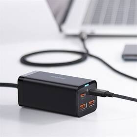 Nabíječka do sítě Baseus GaN3, 2x USB-A, 2x USB-C 100W černá

 obrázek produktu 7 z 15