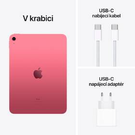 Dotykový tablet Apple iPad 10.9 (2022) Wi-Fi 64GB - Pink 

 obrázek produktu 7 z 7