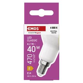 Žárovka LED EMOS Classic reflektor, 4,2 W, 470lm, E14, neutrální bílá 

 obrázek produktu 3 z 13