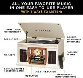 Gramofon Victrola VTA-600B Navigator bílý

 obrázek produktu 4 z 5