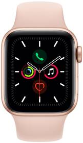 Chytré hodinky Apple GPS 40mm pouzdro ze zlatého hliníku - pískově růžový sportovní řemínek 

 obrázek produktu 1 z 2