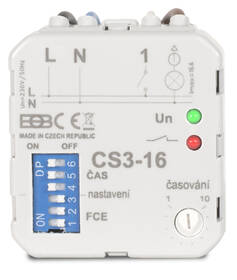 Spínač časový Elektrobock CS3-16, multifunkční 

 obrázek produktu 1 z 4