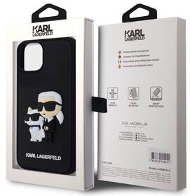 Kryt na mobil Karl Lagerfeld 3D Rubber Karl and Choupette na Apple iPhone 13 černý

 obrázek produktu 4 z 4