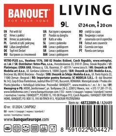 Hrnec s poklicí BANQUET LIVING 9 l nerez

 obrázek produktu 3 z 3