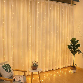 Vánoční osvětlení ColorWay vnitřní, 300 LED, 3× 3m, 220–240V AC, teplá bílá 

 obrázek produktu 12 z 17