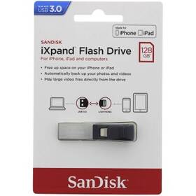 USB Flash SanDisk 128GB Lightning/USB 3.0 černá barva
