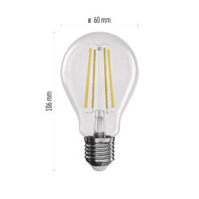 Žárovka LED EMOS Filament, klasik, 7,5W, E27, teplá bílá 

 obrázek produktu 3 z 4