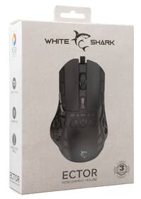 Myš White Shark ECTOR černá barva
