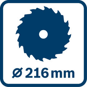 Pila pokosová Bosch Professional GCM 216 

 obrázek produktu 3 z 8