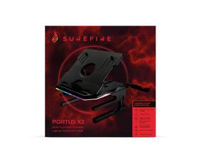 Podstavec pro notebooky SureFire Portus X2 RGB, 17,3" černý

 obrázek produktu 8 z 8