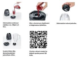 Stolní mixér Severin SM 3707 černá barva
