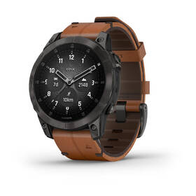 Chytré hodinky Garmin epix Sapphire Style - Titan Black/Brown Leather Band 

 obrázek produktu 8 z 12