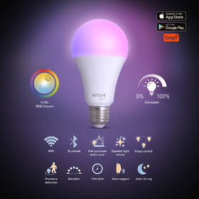 Chytrá žárovka RETLUX RSH 104, A70, E27, 14W, RGB, CCT 

 obrázek produktu 8 z 9