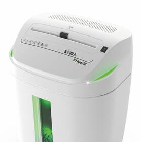 Skartovač KOBRA S4-HYBRID, A4, 22 listů, 40l, P2 bílý/zelený

 obrázek produktu 6 z 6