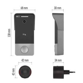 Videozvonek EMOS GOSMART IP-20PoE šedý

 obrázek produktu 11 z 15