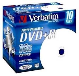 Disk Verbatim DVD+R 4,7GB, 16x, jewel box, 10ks 

 obrázek produktu 1 z 1